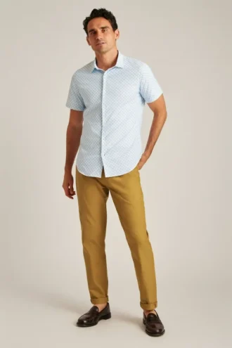 5-Pocket-Hose mit Fischgrätenmuster