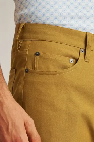 5-Pocket-Hose mit Fischgrätenmuster