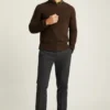 Alpaka-Wollpullover mit Rundhalsausschnitt Alpaka-Wollpullover mit Rundhalsausschnitt