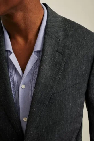 Anzugjacke aus italienischem Stretch-Leinen