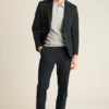Anzugjacke aus italienischer Stretch-Baumwolle