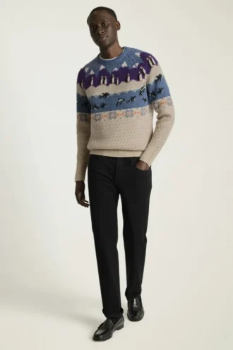 Arctic Fair Isle Sweater | Weicher Pullover aus Arctic-Fleece