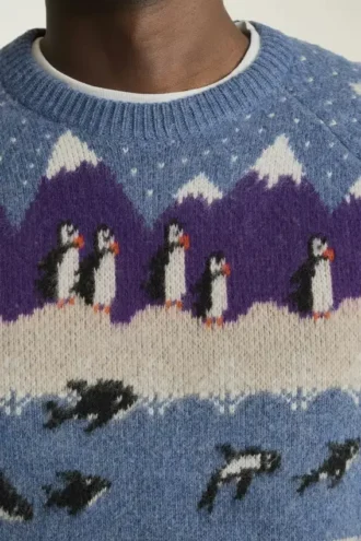 Arctic Fair Isle Sweater | Weicher Pullover aus Arctic-Fleece