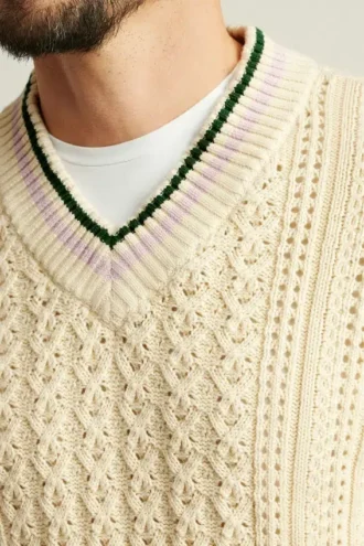 Baumwoll-Kaschmir-Cricket-Pullover