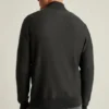 Baumwoll-Kaschmir-Jacke mit durchgehendem Reißverschluss Baumwoll-Kaschmir-Jacke mit durchgehendem Reißverschluss