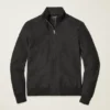 Baumwoll-Kaschmir-Jacke mit durchgehendem Reißverschluss Baumwoll-Kaschmir-Jacke mit durchgehendem Reißverschluss