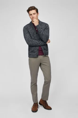 Baumwoll-Kaschmir-Schal-Strickjacke