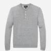 Baumwoll-Leinen-Henley Baumwoll-Leinen-Henley