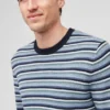 Baumwoll-Leinen-Pullover mit Rundhalsausschnitt Baumwoll-Leinen-Pullover mit Rundhalsausschnitt