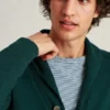 Baumwoll-Leinen-Strickjacke