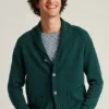 Baumwoll-Leinen-Strickjacke