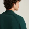 Baumwoll-Leinen-Strickjacke
