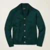 Baumwoll-Leinen-Strickjacke