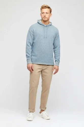 Baumwoll-Poncho-Hoodie