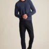 Baumwollpullover mit strukturierten Streifen Baumwollpullover mit strukturierten Streifen