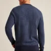Baumwollpullover mit strukturierten Streifen Baumwollpullover mit strukturierten Streifen