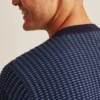 Baumwollpullover mit strukturierten Streifen Baumwollpullover mit strukturierten Streifen