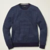 Baumwollpullover mit strukturierten Streifen Baumwollpullover mit strukturierten Streifen