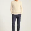 Baumwollpullover mit Zopfmuster von Bonobos | In Italien gewebter Winter-Style Baumwollpullover mit Zopfmuster von Bonobos | In Italien gewebter Winter-Style