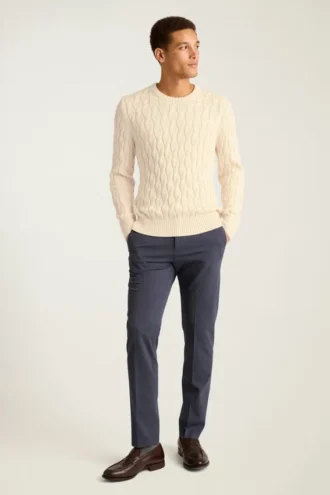 Baumwollpullover mit Zopfmuster von Bonobos | In Italien gewebter Winter-Style