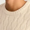 Baumwollpullover mit Zopfmuster von Bonobos | In Italien gewebter Winter-Style Baumwollpullover mit Zopfmuster von Bonobos | In Italien gewebter Winter-Style