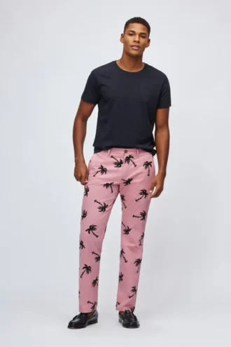Bedruckte Stretch-Chino