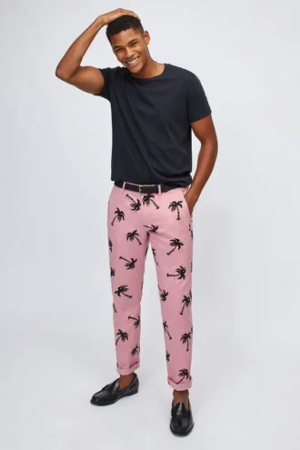 Bedruckte Stretch-Chino