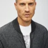 Bomber-Pullover aus Baumwolle und Kaschmir Bomber-Pullover aus Baumwolle und Kaschmir