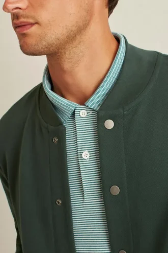 Bomberjacke aus strukturiertem Fleece