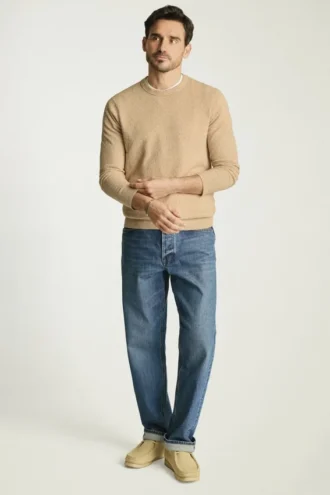 Bouclé-Baumwollpullover
