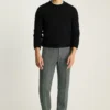Bouclé-Pullover mit Rundhalsausschnitt