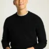 Bouclé-Pullover mit Rundhalsausschnitt