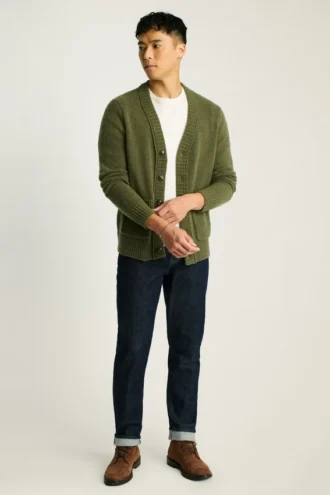 Bouclé-Strickjacke