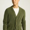 Bouclé-Strickjacke