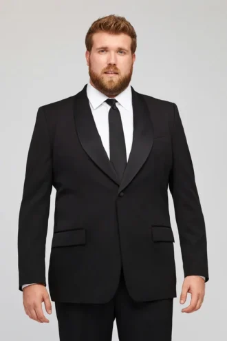 Capstone Smokingjacke aus italienischer Wolle | Große Größen