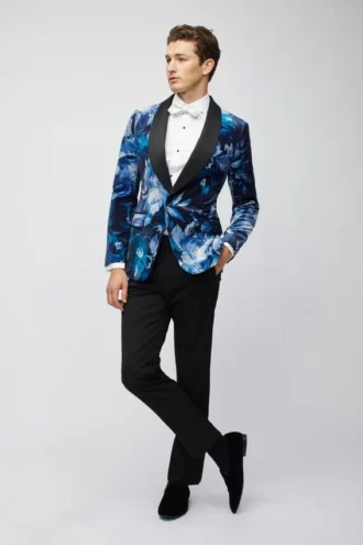 Capstone-Smokingjacke aus Samt