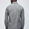 Chambray-Hemd mit Fleckenmuster Chambray-Hemd mit Fleckenmuster