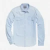 Chambray-Hemd mit Knopfleiste