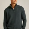 Chanteclair-Pullover mit halbem Reißverschluss