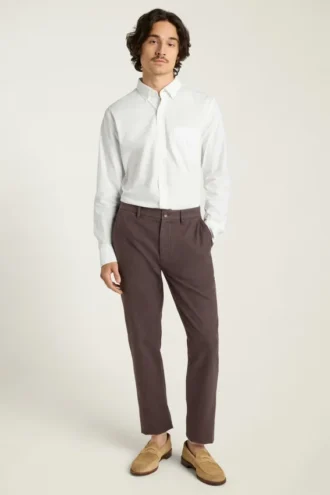 Chino aus gebürstetem Twill