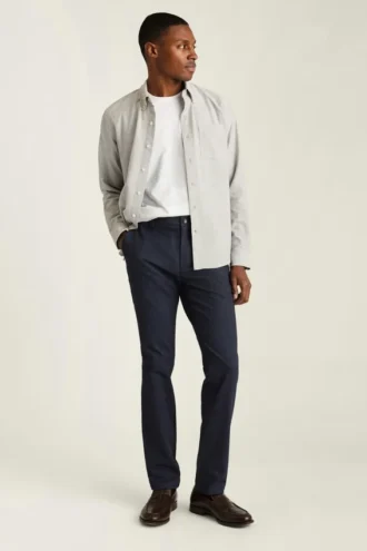 Chino-Hose mit Fischgrätenmuster für Herren von Bonobos | Weiches, gebürstetes Flanell-Gefühl