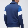 Colorblock-Pullover mit halbem Reißverschluss