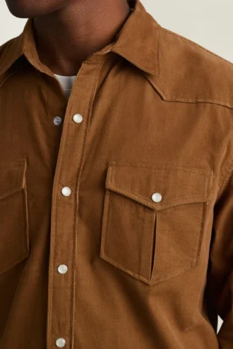Cord-Westernhemd für Herren von Bonobos | Robuster Stil mit feiner Cordstruktur