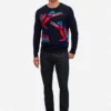 Crocodile-Pullover mit Rundhalsausschnitt