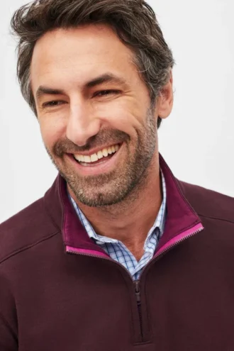 Daily Grind Fleece-Pullover mit halbem Reißverschluss