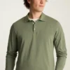 Das Langarm-Poloshirt aus Bio-Baumwolle Das Langarm-Poloshirt aus Bio-Baumwolle