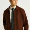 Deckjacke aus italienischer gebürsteter Wolle Deckjacke aus italienischer gebürsteter Wolle