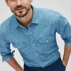 Denim-Western-Hemd Denim-Western-Hemd