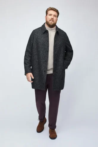 Der Italian Wool Car Coat in großen Größen