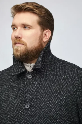 Der Italian Wool Car Coat in großen Größen